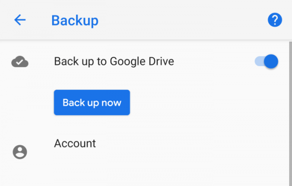 Теперь в Android можно делать бэкапы на Google Drive вручную"
