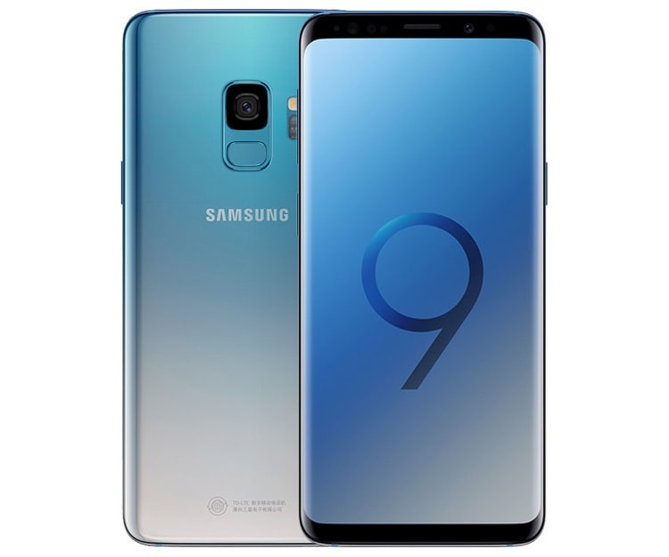 Смартфоны Samsung Galaxy S9 и S9+ предстали в градиентном цвете Ice Blue"