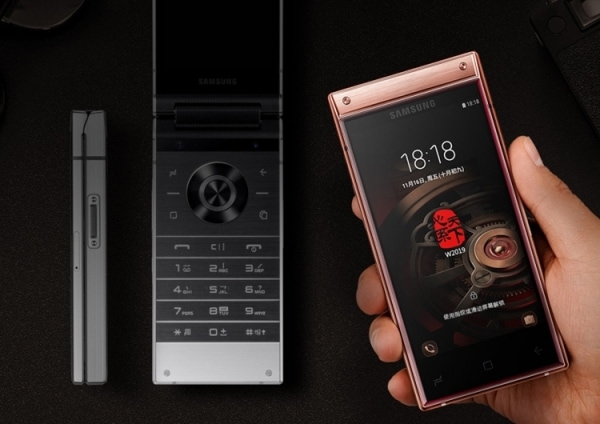Samsung W2019: смартфон-раскладушка премиум-класса с двойной камерой"