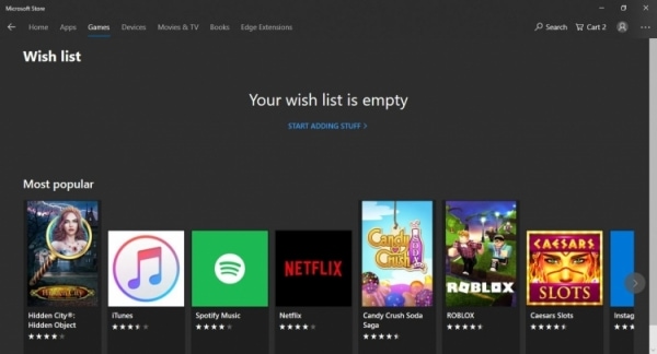 В Microsoft Store появятся списки желаний, удалённая установка и прочее"