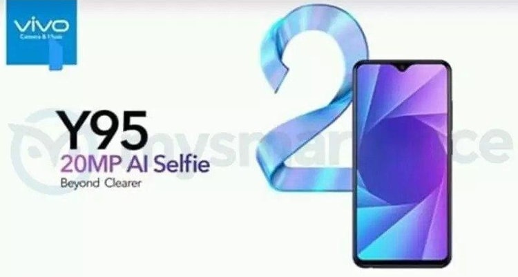 Смартфон Vivo Y95 показался в бенчмарке и на промо-изображениях"