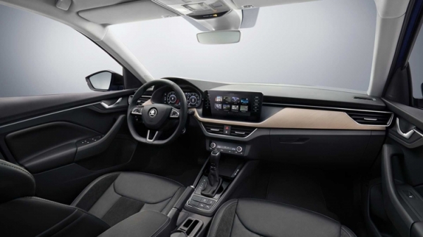 &Scaron;koda показала интерьер нового поколения в автомобиле Scala"