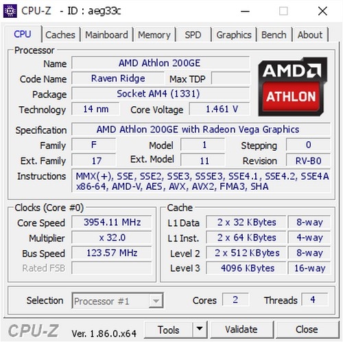 Процессор AMD Athlon 200GE всё-таки поддаётся разгону"