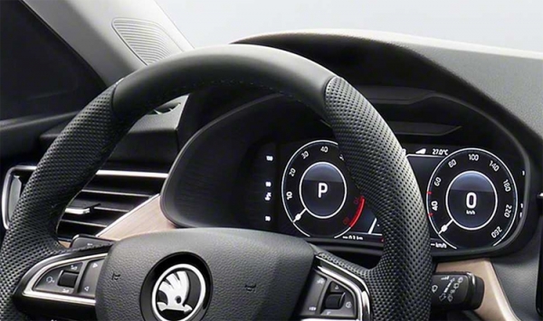 &Scaron;koda показала интерьер нового поколения в автомобиле Scala"