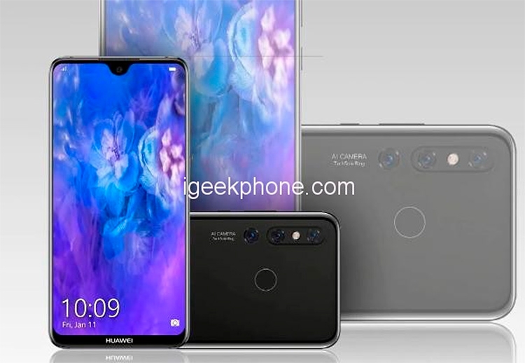Huawei Nova 4E вместо отверстия в дисплее получит каплевидный вырез"