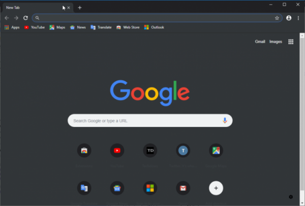Вышла первая версия Google Chrome с тёмной темой"