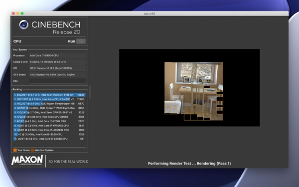 К новым вершинам: выпущен бенчмарк Cinebench R20"