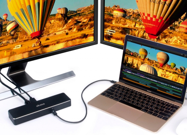 Akasa Affinity TB3: док-станция с интерфейсом Thunderbolt 3"