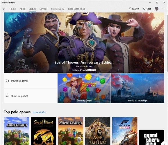 Win32-игры придут в Microsoft Store"