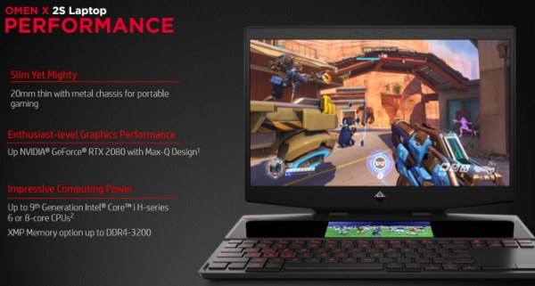 HP Omen X 2S: игровой ноутбук с дополнительным экраном и &laquo;жидким металлом&raquo; за $2100"