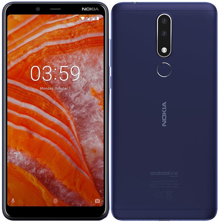 Nokia 3.1 Plus: смартфон Android One с 6" экраном HD+ и тремя камерами"