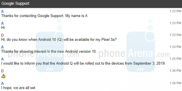 Подтверждена дата выхода Android 10"