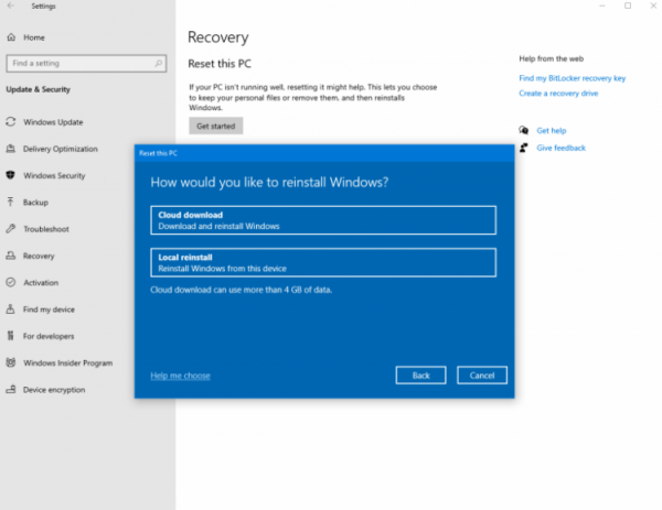 В Windows 10 появилась возможность скачать образ из облака: краткая инструкция"