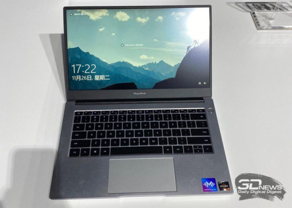 Новые ноутбуки Honor MagicBook на платформе AMD вышли в двух вариантах размера"