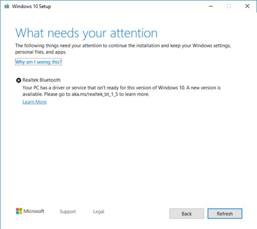 Windows 10 November 2019 Update не устанавливается на ПК со старыми драйверами&nbsp;Bluetooth для чипов Realtek"