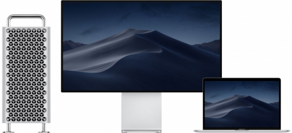 MacBook Pro 16" одновременно может выводить изображение на 2 дисплея 6K, четыре 4K или один 5K и три 4K"