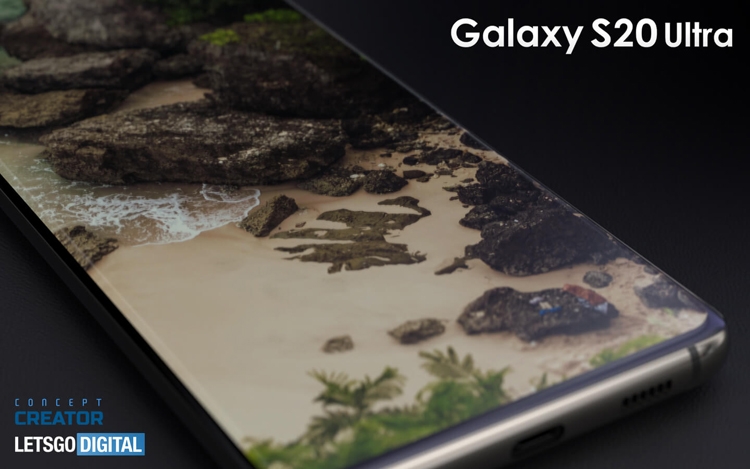 Смартфон Samsung Galaxy S20 Ultra 5G позирует на качественных концепт-рендерах"