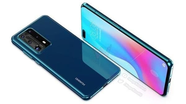 Пентакамера и 10-кратный оптический зум: смартфон Huawei P40 Pro на новых рендерах"