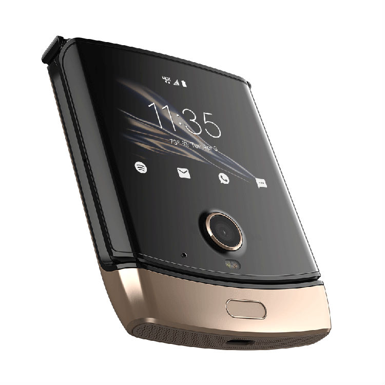 &laquo;Шпионское&raquo; фото складного смартфона Motorola razr в золотистом цвете"
