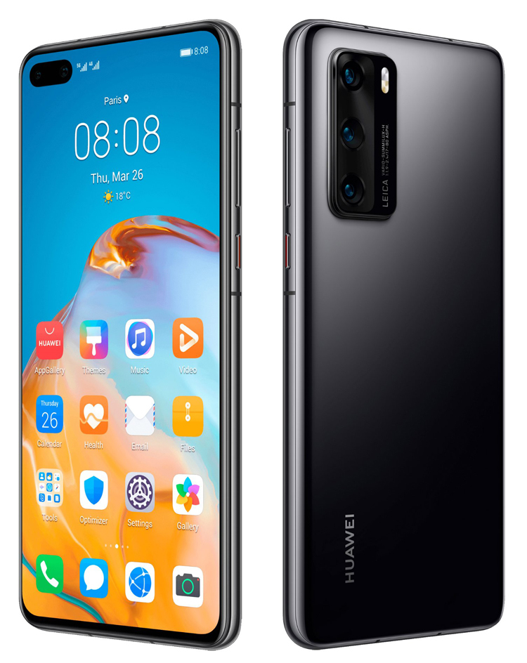 Huawei P40 и P40 Pro: новые рендеры полностью раскрывают дизайн смартфонов"