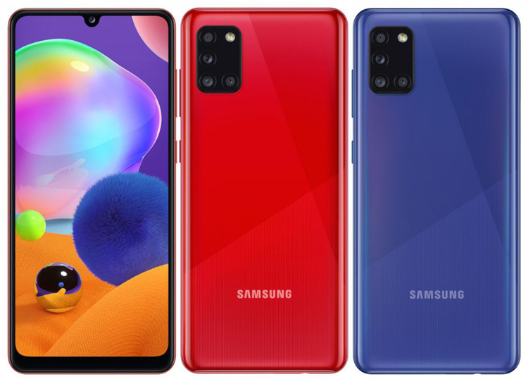 Смартфон Samsung Galaxy A31 получил четверную камеру и экран Full HD+ Infinity-U"