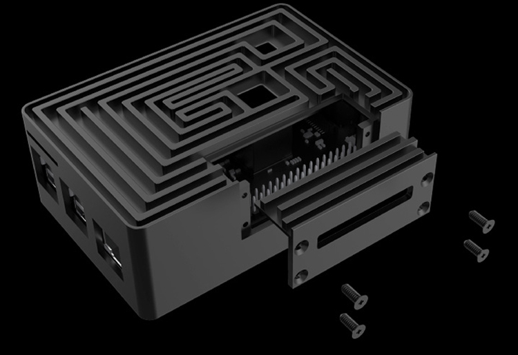 Корпус Akasa Maze Pro позволяет создать бесшумный неттоп на основе Raspberry Pi"